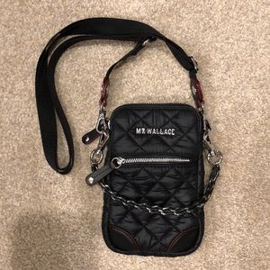 MZ Wallace quilted black micro Crosby